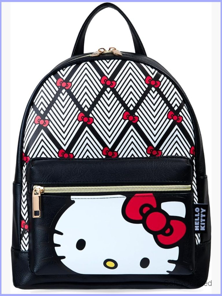 Faux Leather Daypack Backpack For Travel School Casual Cute Kawaii Rucksack